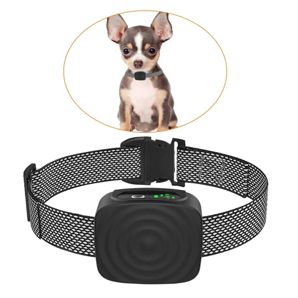 Pet Dog Anti Barking Device USB Ultrasonic Intelligent Electric Dogs Training Collar Dog Vibration Waterproof Collar Supplies Dropshipman