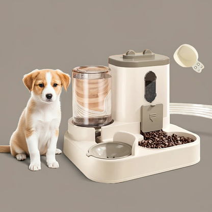 2in 1 Cat Food Dispenser Water and Food Integrated Fully Automatic Cat Food Feeding and Water Dispenser Cute Water Dispenser Dropshipman