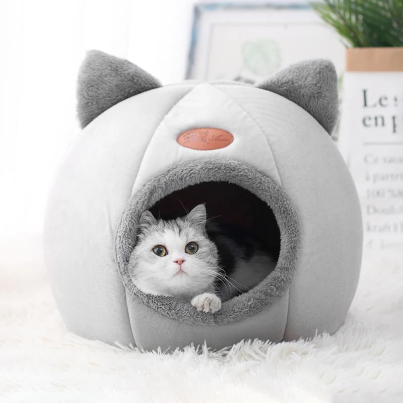 New Deep Sleep Comfort In Winter Cat Bed Iittle Mat Basket Small Dog House Products Pets Tent Cozy Cave Nest Indoor Cama Gato Dropshipman