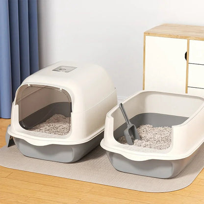 Large Capacity Cat Litter Box Fully Enclosed Sandbox Pet Anti Splash Toilet Spillproof Deodorant Cat Toilet Removable Cat Bedpan Dropshipman