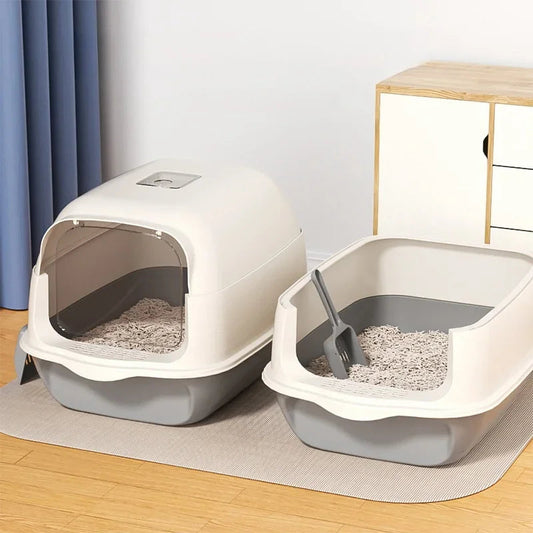 Large Capacity Cat Litter Box Fully Enclosed Sandbox Pet Anti Splash Toilet Spillproof Deodorant Cat Toilet Removable Cat Bedpan Dropshipman