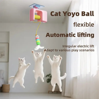 Fully Automatic Cat Toy - Indoor Cat'S Self Play Fun Cat Toy | Irregularly Moving Hanging Door Cat Interactive Ball