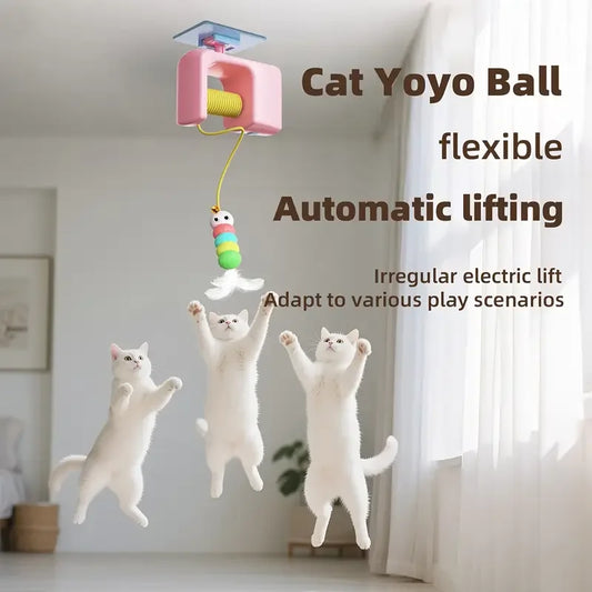 Fully Automatic Cat Toy - Indoor Cat'S Self Play Fun Cat Toy | Irregularly Moving Hanging Door Cat Interactive Ball