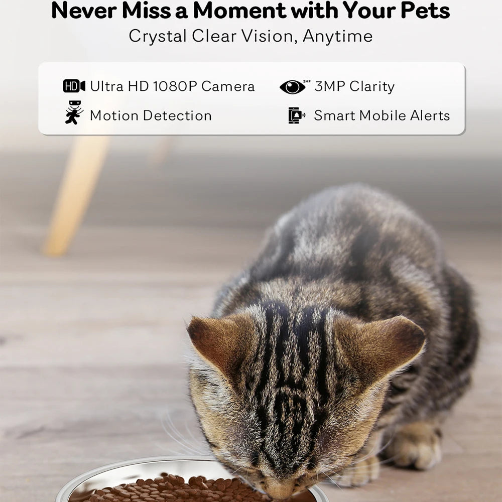 4L 5G Net Automatic Cat Feeder Smart Pet Feeder For Cats Dogs Food Dispenser With Camera Recorder Timing Video Feeding Bowl