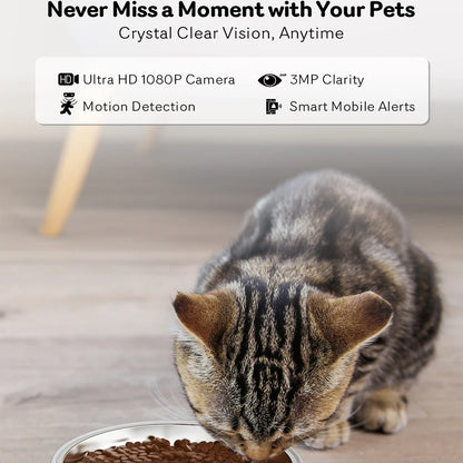 4L 5G Net Automatic Cat Feeder Smart Pet Feeder For Cats Dogs Food Dispenser With Camera Recorder Timing Video Feeding Bowl