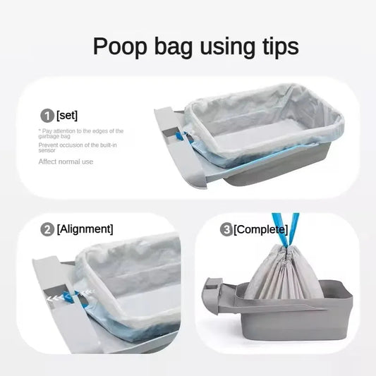 Smart Cat Litter Box Poop Bag Replacement Trash Waste Bag for Neakasa M1 Automatic Self Cleaning Cat Toilet Cleaning Supplies Dropshipman