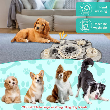 Dog Snuffle Mat Pet Toys Interactive Training Sniff Natural Feeding Mat Squeaker Dog Treat Relieve Pressure Snuffle Toys