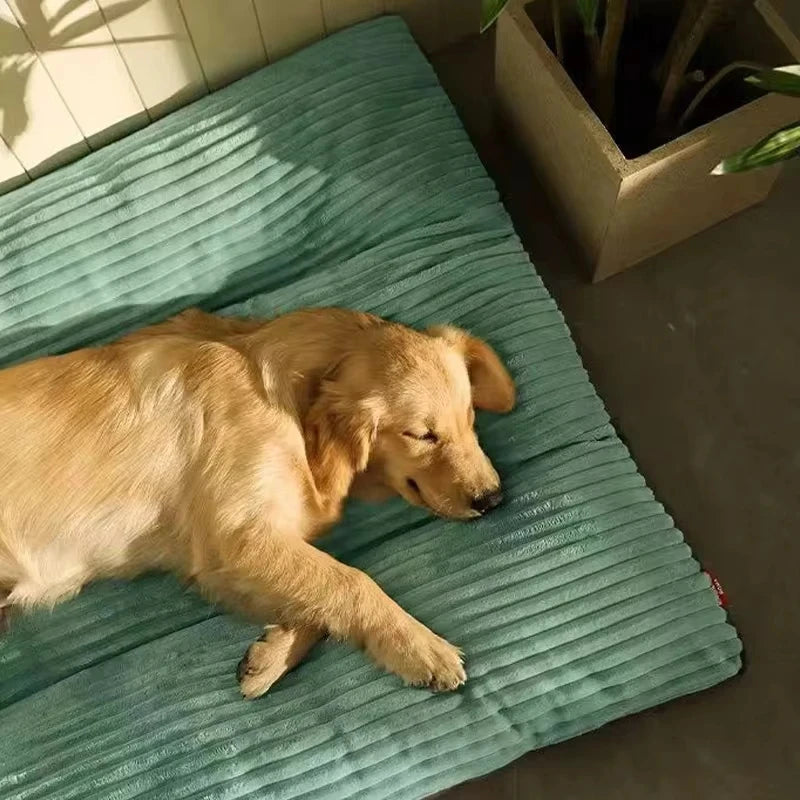 Winter Warm Pet Dog Bed Corduroy Dog Sleeping Mat Soft Pet Mat for Small Medium Large Dogs Detachable Washable Puppy Bed Dropshipman