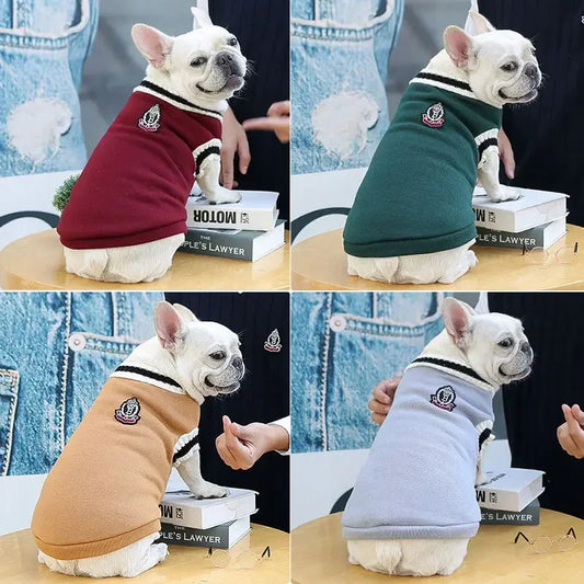 Warm Dog Sweater Winter Clothing Turtleneck Knitted Pet Cat Puppy Clothes Costume for Small Dogs Chihuahua Outfit Sweaters Vest