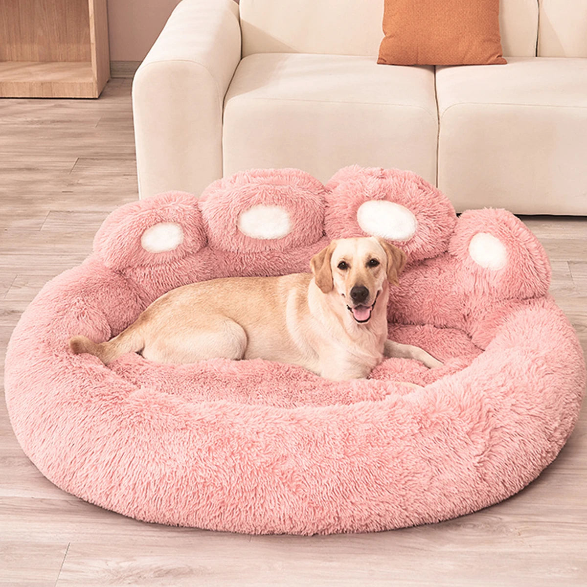 Fluffy Dog Bed Plush Kennel Accessories Pet Products Large Dogs Beds Bedding Sofa Basket Small Mat Cats Big Cushion Puppy Pets Dropshipman