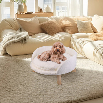 Pet Sofa Bed Raised Cat Chair Small Dog Couch Bed Removable Cushion Sleep House Dropshipman