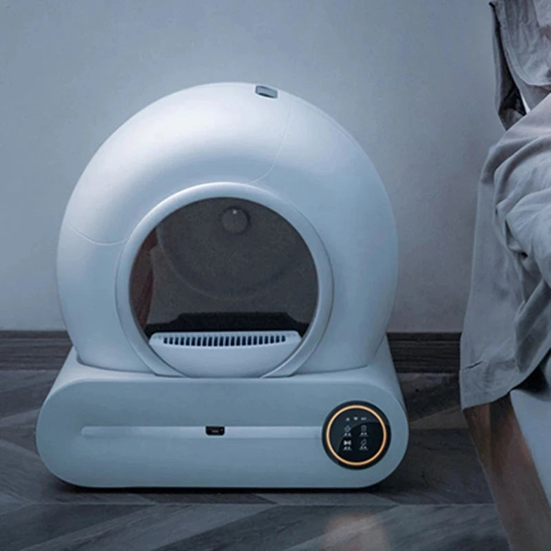 65L Automatic Smart Cat Litter Box Self Cleaning Fully Enclosed Large Cat Toilet Litter Tray Dropshipman