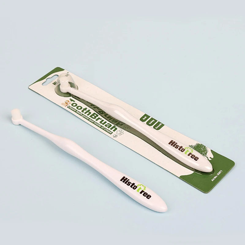 Round Head Toothbrush for Pet Remove Bad Breath and Tartar Dental Care Soft Brush Oral Cleaning Tools for Dogs and Cats