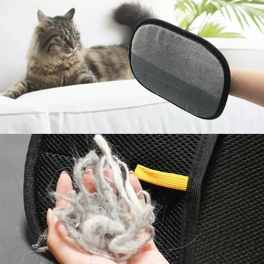 Pet Anti-static Hair Removal Gloves Household Sofa Clothes Brush Double-sided Adhesive Hair Gloves Cat and Dog Hair Care Gloves