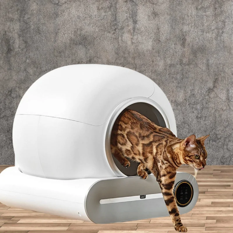 65L Automatic Smart Cat Litter Box Self Cleaning Fully Enclosed Large Cat Toilet Litter Tray Dropshipman