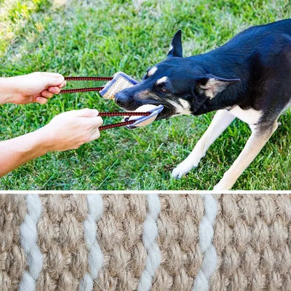 Durable Jute Dog Bite Pillow Tug Toy For Aggressive Chewing Pet Dogs Interactive Pulling Dogs Accessories Training Aid