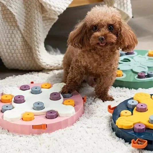 Cat Dog Puzzle Slow Food Toys Increase Puppy IQ Consuming Energy Feeder Cats Dogs Slow Food Bowl Training Game Pet Supplies