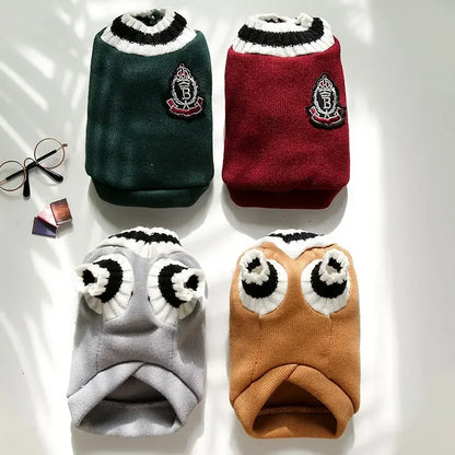 Warm Dog Sweater Winter Clothing Turtleneck Knitted Pet Cat Puppy Clothes Costume for Small Dogs Chihuahua Outfit Sweaters Vest