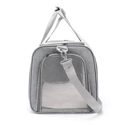 Laysda Handheld Cat Backpack Foldable Lightweight Pet Carrier For Car Travel Outdoor Pet Supplies:Mesh,Breathable,Large Capacity