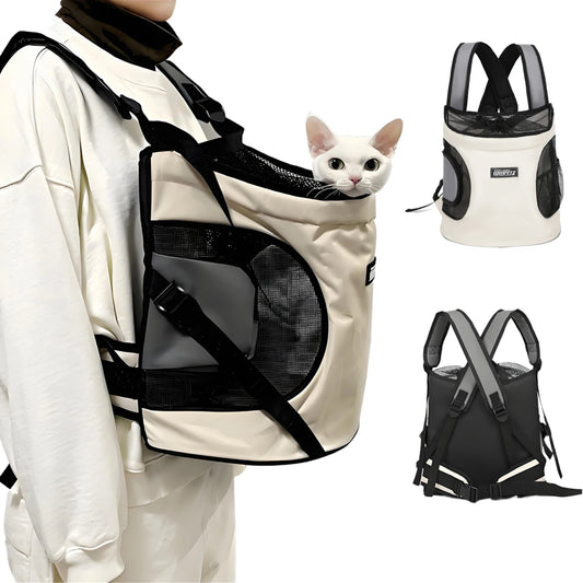 New!Pet Cat Dog Chest Backpack,Puppy Kitten TraveFront Carrying Tote Bag,Breathable Portable Pet Backpack