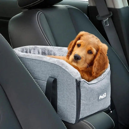 Portable Pet Dog Car Seat Central Control Nonslip Kennel Bed For Dog Cat Travel Accessories Dog Carriers Safety Car Armrest Box Dropshipman