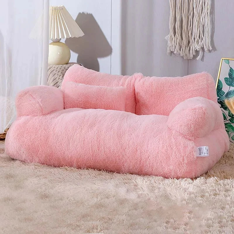 Luxury Cat Bed Sofa Winter Warm Cat Nest Pet Bed for Small Medium Dogs Cats Comfortable Plush Puppy Bed Pet Supplies Dropshipman