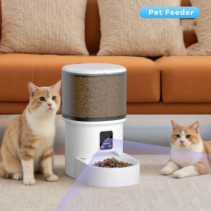 4L USB Smart Button WIFI APP Video Pet Feeder Automatic Cat Food Dispenser Bowl Dog Slow Food Feeder With Timed Camera Feeder