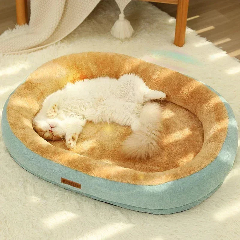M/L/XL Pet Dog Bed Removable Cat Mat Square Plush Kennel Washable Thickening Waterproof Big Medium Small Dog Sofa Bed Cushion Dropshipman