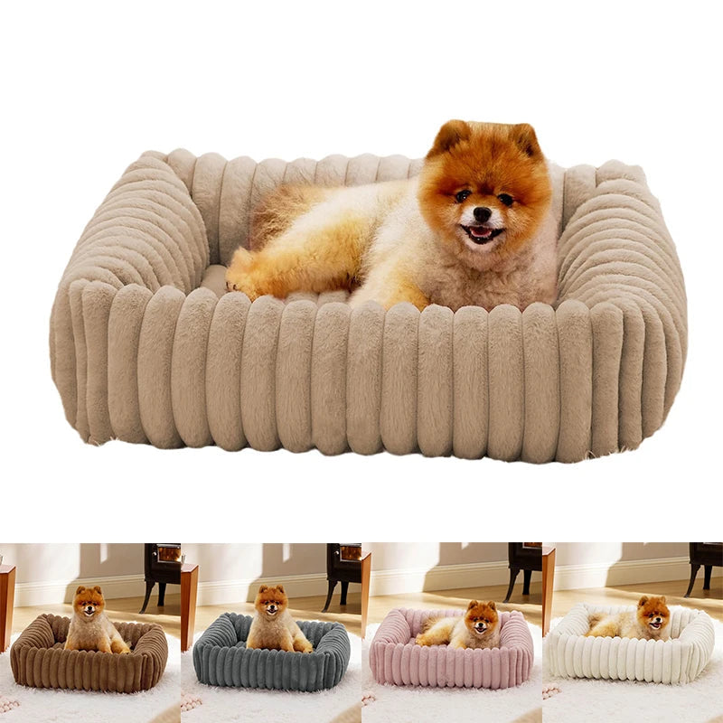 Large Pet Cat Dog Bed Square Plush Kennel Summer Washable Cat Mat Mattress Pet Cushion Medium Large Dogs Pet Supplies Dropshipman