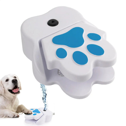 Dog Water Fountain Puppy Water Toy for Garden Step on Garden Drinker for Puppies Outdoor Paw Activated Pet Sprinkler Toy