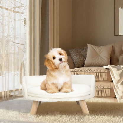 Pet Sofa Bed Raised Cat Chair Small Dog Couch Bed Removable Cushion Sleep House Dropshipman