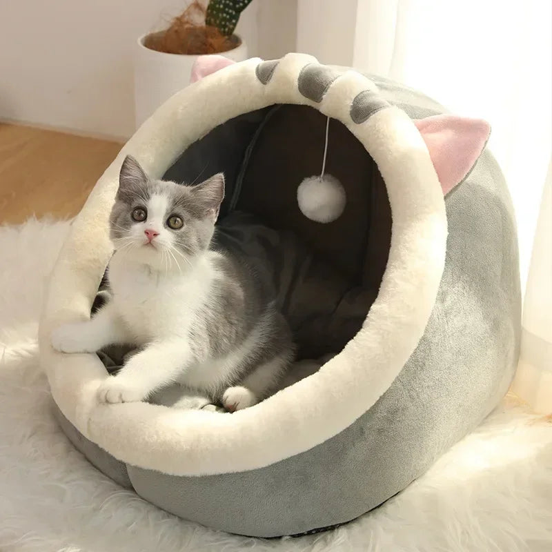 Cat Pad Bed Sweet Soft Warm Pet Basket Cozy Kitten Lounger Cushion Pet House Tent Small Dog Mat For Washable Cats winter Beds Dropshipman