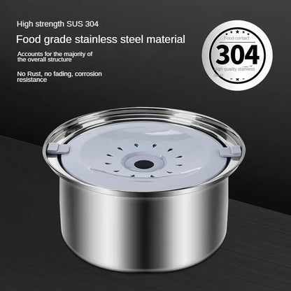 4L Dogs Slow Drinking Bowl,Stainless Steel Bowl for Dogs, Large-capacity Splash-proof and Spill-proof Dogs Bowl Dog Drinker