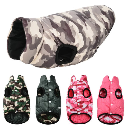 Reversible Dog Clothes For Small Medium Dogs Cats Winter Warm Puppy Lightweight Coat Vest Chihuahua French Bulldog Pet Clothing